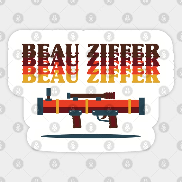 Beau Ziffer 60s Sticker by FunkyStyles